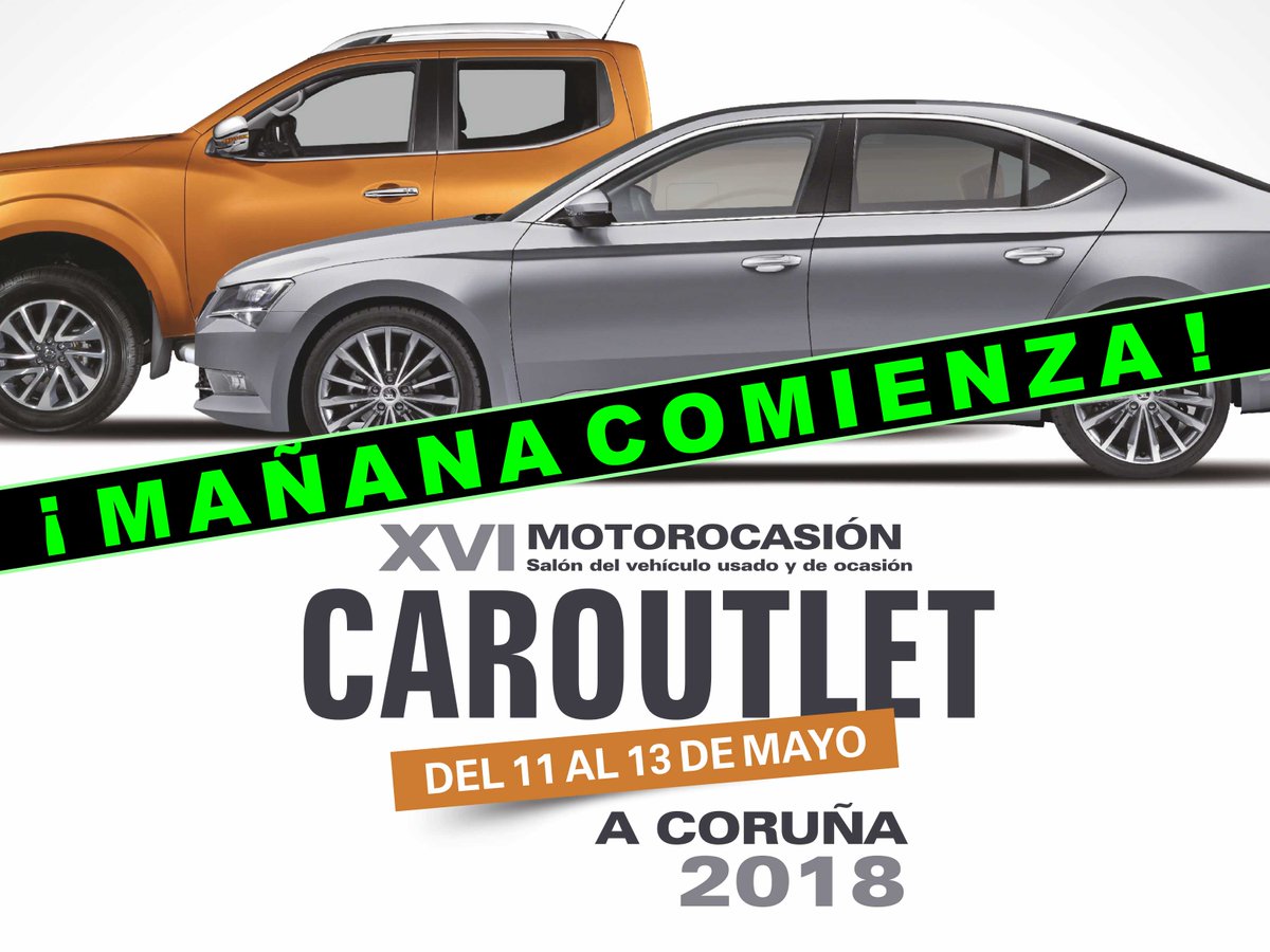 Te recordamos los horarios de apertura de CarOutlet A Coruña:
viernes de 16:00 a 21:00 horas, sábado de 11:00 a 21:00 y domingo de 11:00 a 20:00.
#CarOutletACoruña #VehículoUsado #Ocasión #Ofertas #Garantía #Expocoruña #ACoruña