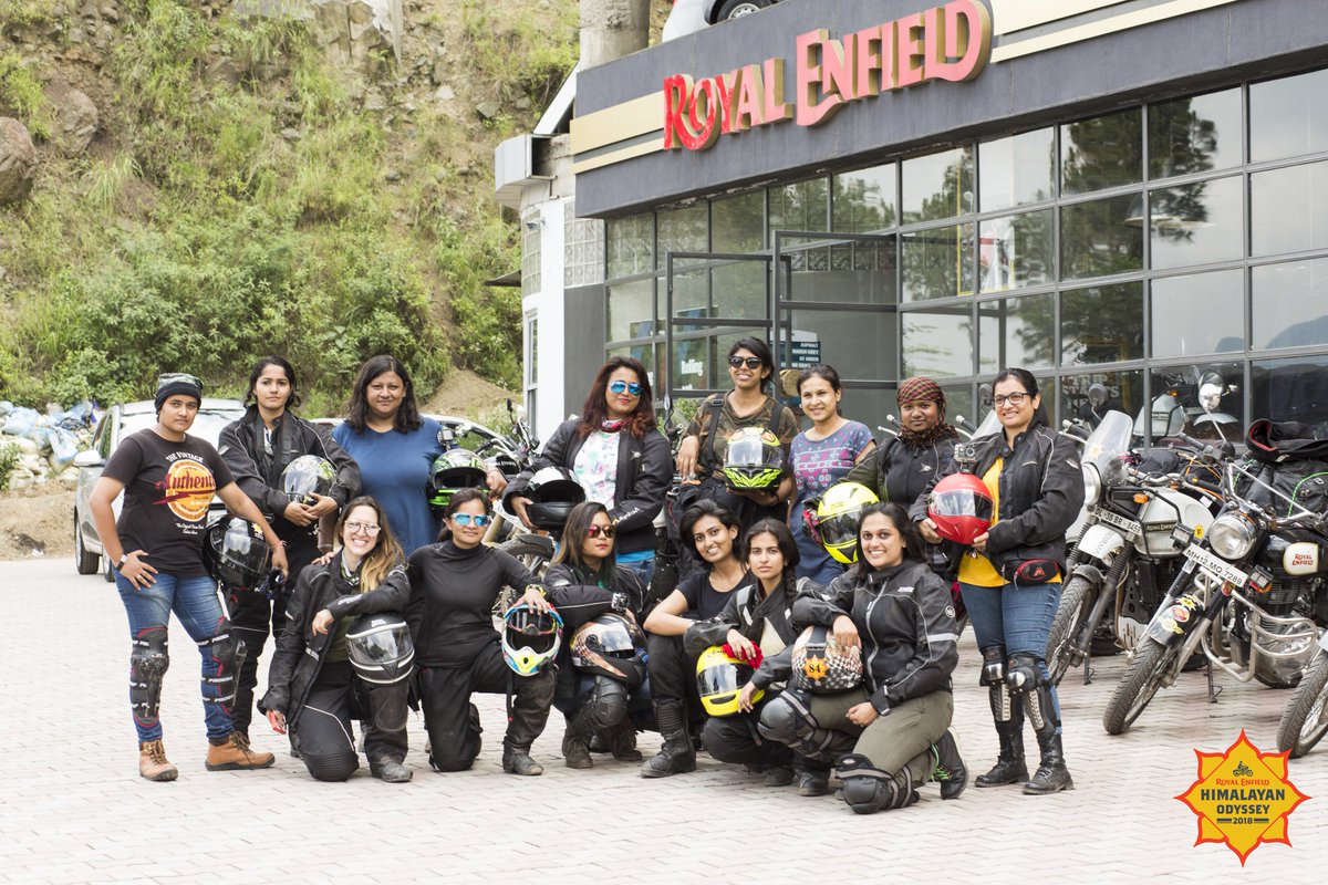 UrvashiPatole's tweet photo. Women on @royalenfield !!! Unlimited experiences. One epic ride. Gear up ladies for an 18-day adventure like no other in the Himalayas with the 3rd edition of the Himalayan Odyssey Women. To register, visit https://t.co/csafhF2VnA
#HO2018 #HOW2018 #RidePure #PureMotorcycling https://t.co/Ae1joViPgz