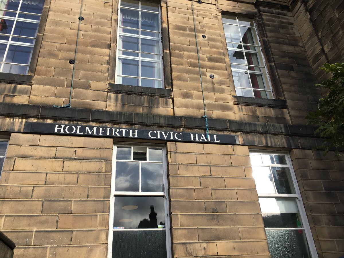 PJtaste's tweet photo. Early start at the historic Civic Hall in Holmfirth providing catering for production company @GuiltyPartyLtd beautiful day for it https://t.co/xHIZANobBA