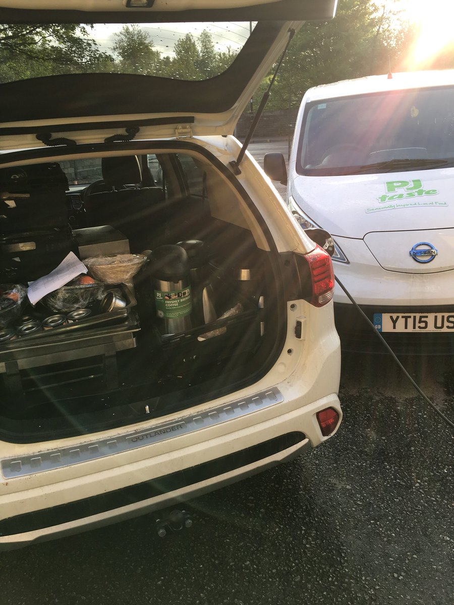 Early start at the historic Civic Hall in Holmfirth providing catering for production company <a href="/GuiltyPartyLtd/">GuiltyPartyPictures</a> beautiful day for it