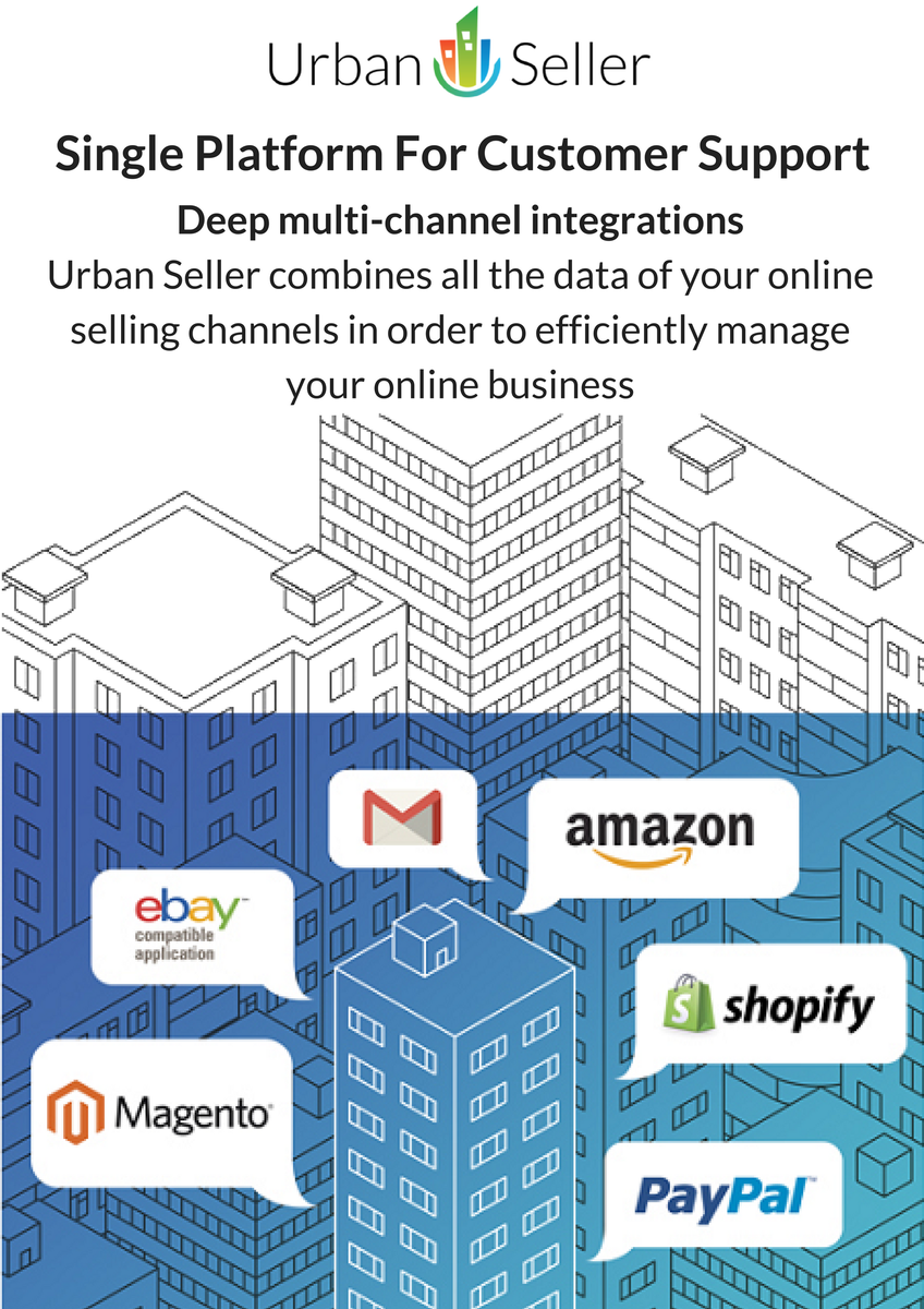 urbanseller's tweet photo. Urban Seller centralizes all the data from your #multichannels, makes the #ecommerce customer communication easier! Don't skip between your accounts, use Urban Seller, simplify your workflow! Be just a click away from the positive feedback! #customersupport #solution #custserv https://t.co/SWXF2FNy6l