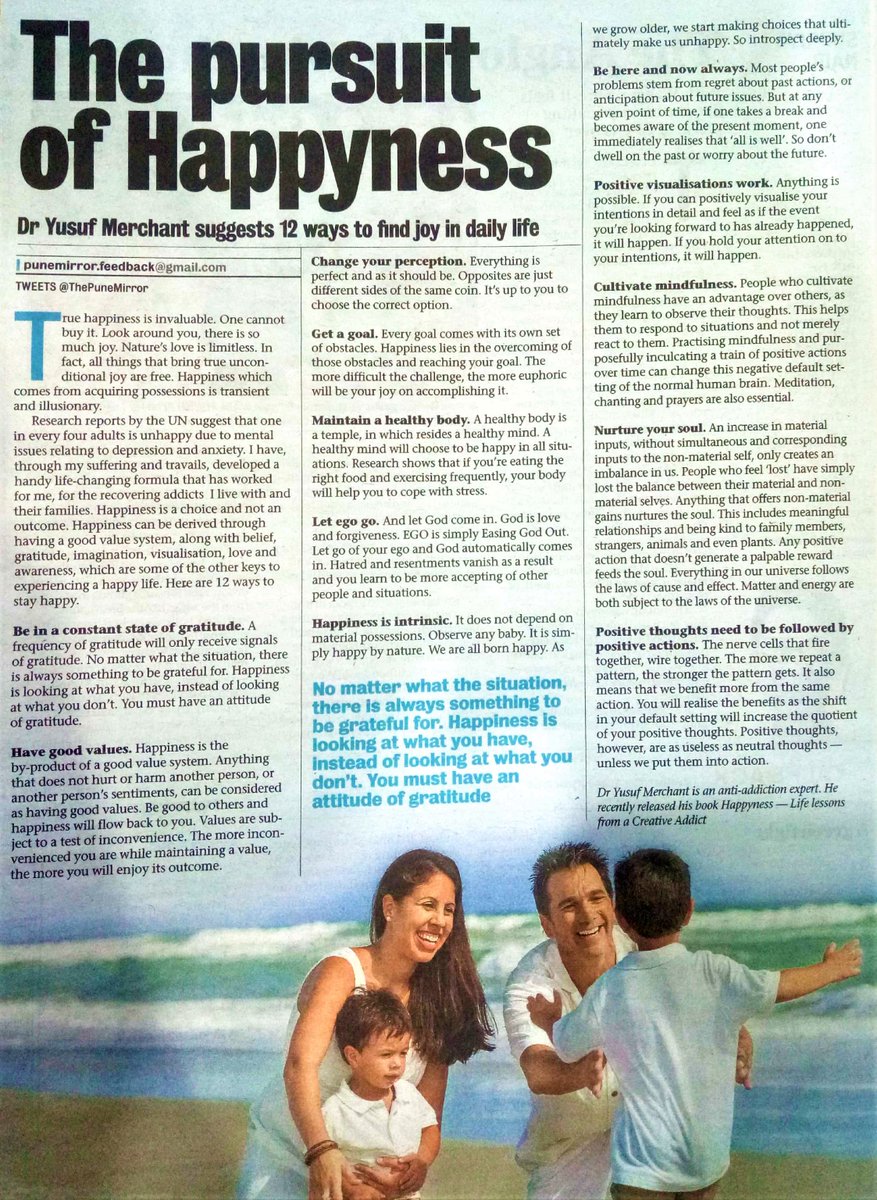 WHNPune's tweet photo. Happiness Is Looking At What You Have Rather Than What You Dont:-Find out different ways to find joy in our daily lives! #WHNPune #WHN #Pune https://t.co/nZUiC0O0p8