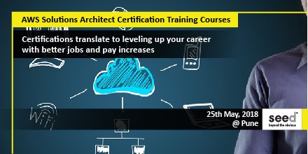 seed_workshops's tweet image. AWS Architect Certification Training Courses In Pune, Mumbai. Apply Now: goo.gl/Bx8wHK
#solutionsarchitect, #whatiscloudcomputing, #ec2tutorial, #awsvideotutorial, #cloudcomputingintroduction, #cloudcomputingtraining, #learncloudcomputing, #awsintroduction, #paas