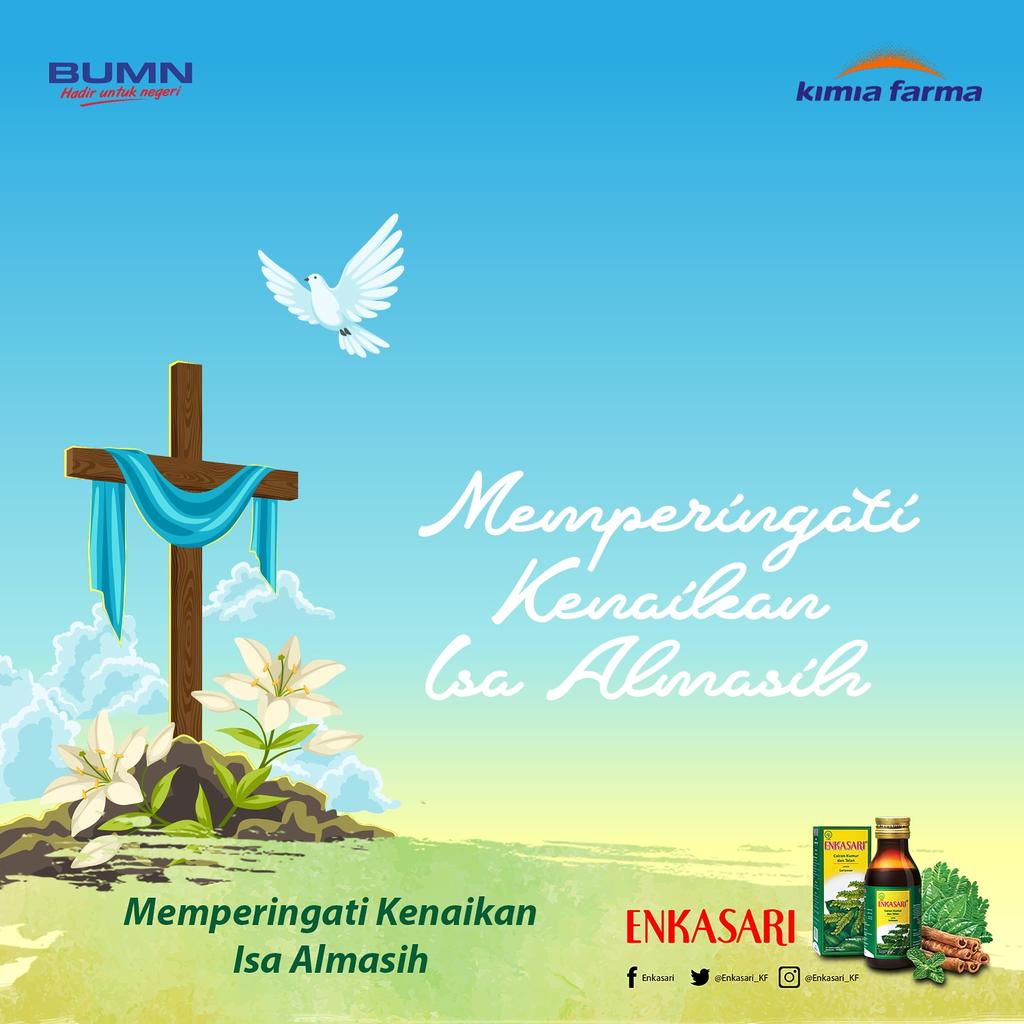 Kebahagiaan buat kita ceria dan bahagia. Ujian buat kita kuat dan tegar. Penderitaan buat kita rendah hati. Sukses buat kita semangat. Tapi hanya kepada-Nya yang buat kita hidup kekal. Enkasari mengucapkan Selamat Memperingati Kenaikan Isa Alamasih. #Enkasari #KenaikanIsaAlmasih