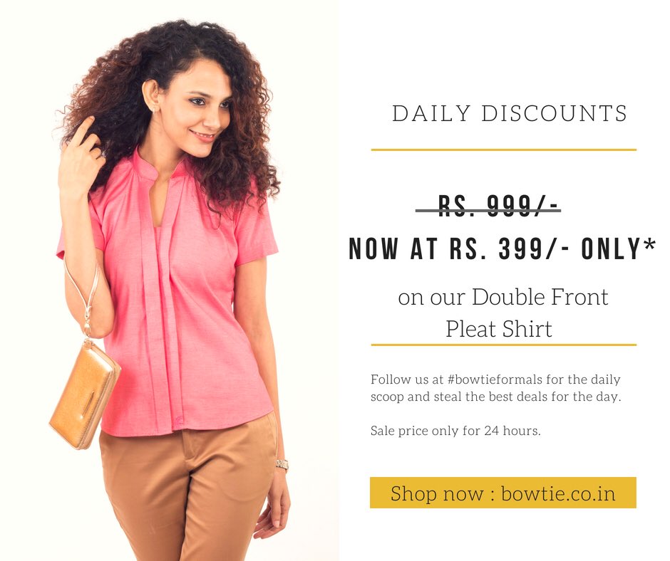 BowtieFormals's tweet photo. Grab the deal of the day! Get comfortable with cotton shirts for work! 👚💼 Only at: https://t.co/MLG3YZTLro  #bowtieformals #work #job #ThursdayMotivation #KolkataNews #Kolkata #onlineshopping #discounts #sale https://t.co/tYWhu9MBLL