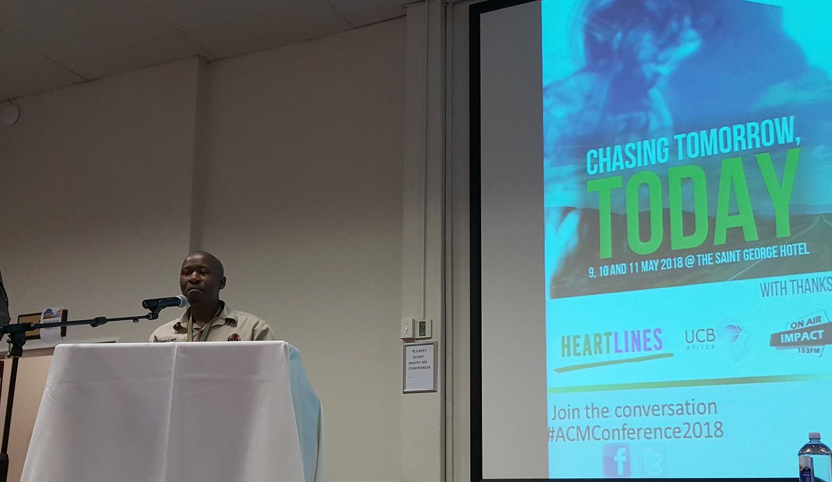 KabeloMiltxn's tweet photo. Ps Afrika Mhlophe, first plenary speaker for day 2 of the #ACMConference2018 - "Preparing for a brighter future in South Africa now." https://t.co/LBpr4TZ471