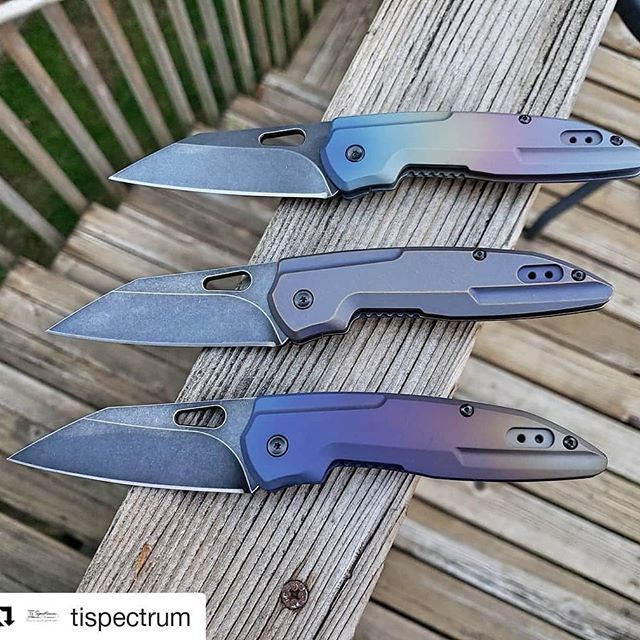 #Repost @tispectrum (@get_repost)
・・・
There will be 5 of each of style headed to @bladerunnerssystems by weeks end. #knifemods #knifeporn #onlythebest #Anodizinggameonpoint #usualsuspectnetwork #picoftheday #knifeaddict #knifestagram #knifesale #knif… ift.tt/2IvwXCS