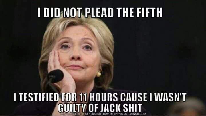 RobbNPhx's tweet photo. The Donald Trips #BogusWitchHunt for inquiry that has gone on for <time than #NotoriousHRC non-emails, and less than HALF THE TIME they Bitched 'Bout Benghazi. Also, HRC was Grilled by Howdy Gowdy for 11 hours & clowned him. That's POWER! @realDonaldTrump https://t.co/TdBBXLDV68