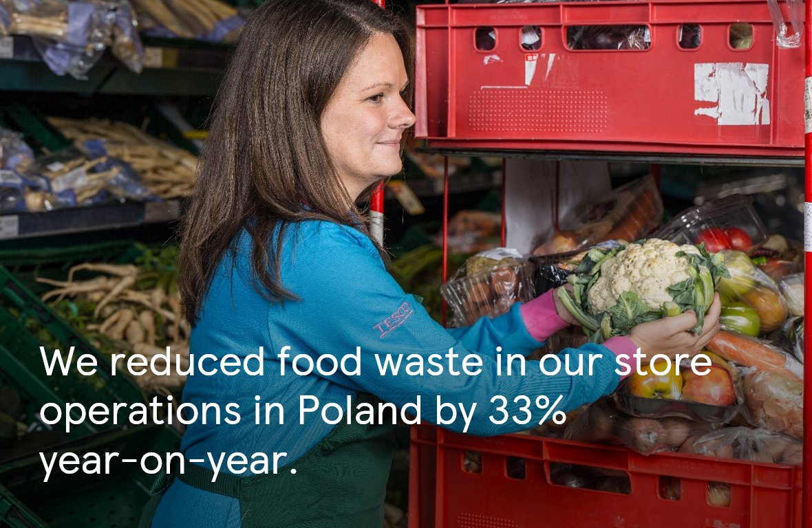 TescoMediaPL's tweet photo. Today, for the second time, Tesco Poland announces its food waste data – being the only retailer in Poland providing such details https://t.co/57ccFgmU9E https://t.co/mvJhmN6PZX