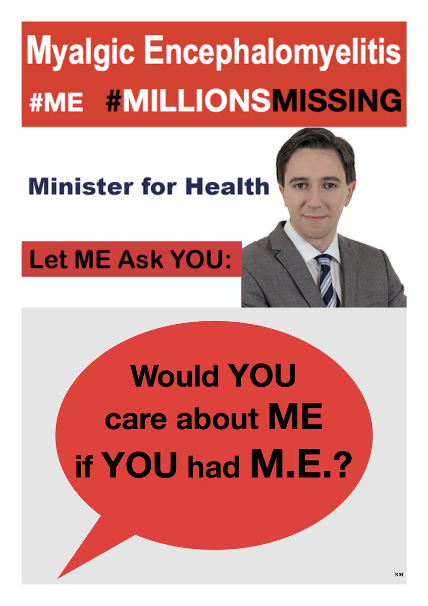 Noirin08's tweet photo. #MillionsMissing demonstration outside @DailEireann today from 11:30 - 2:30. If you can, please come along and show your support for #MyalgicEncephalomyelitis patients.
#ME is a #NeurologicalIllness as per @WHO.
@SimonHarrisTD @HSELive: This #DeliberateNeglect must stop https://t.co/na43Yzw7BW