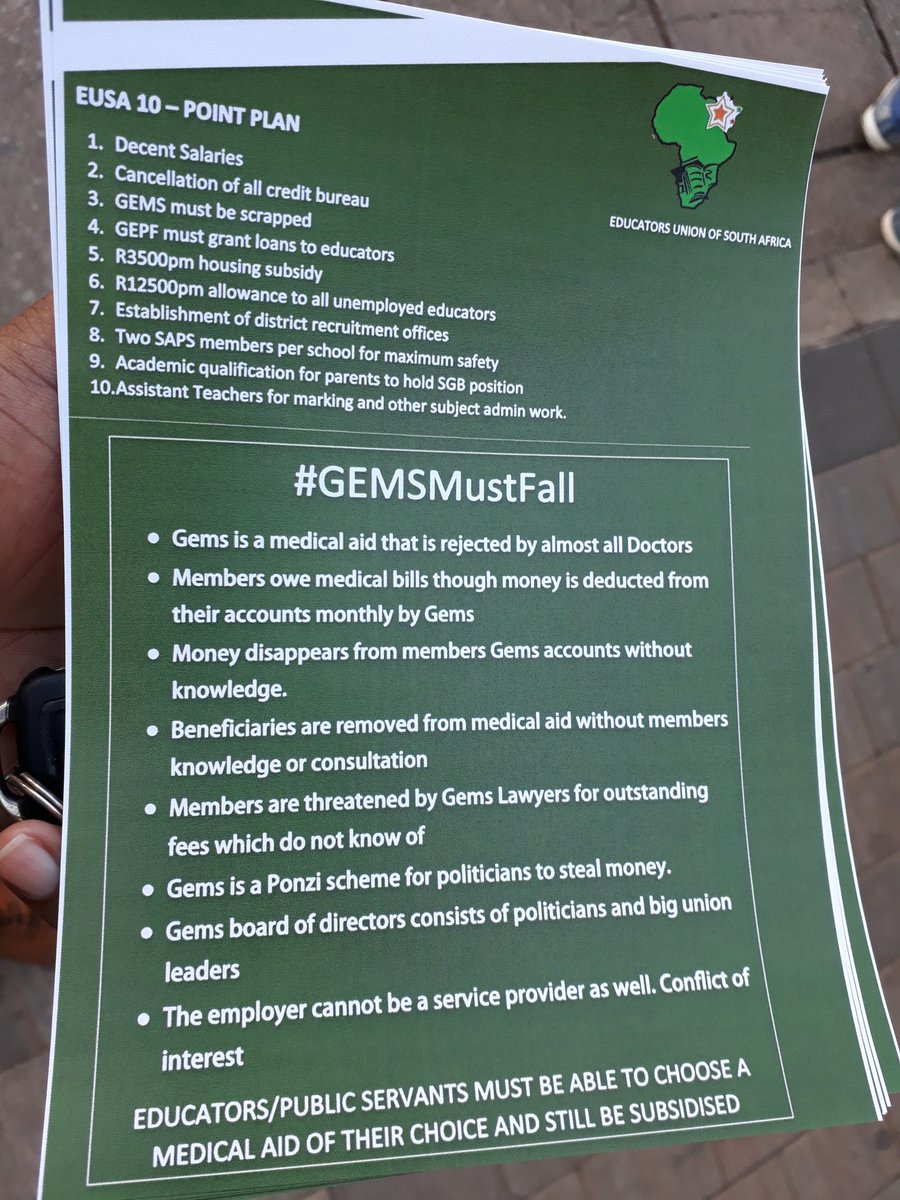 eusaunion's tweet photo. #GemsMustFall https://t.co/ckctdTD30U