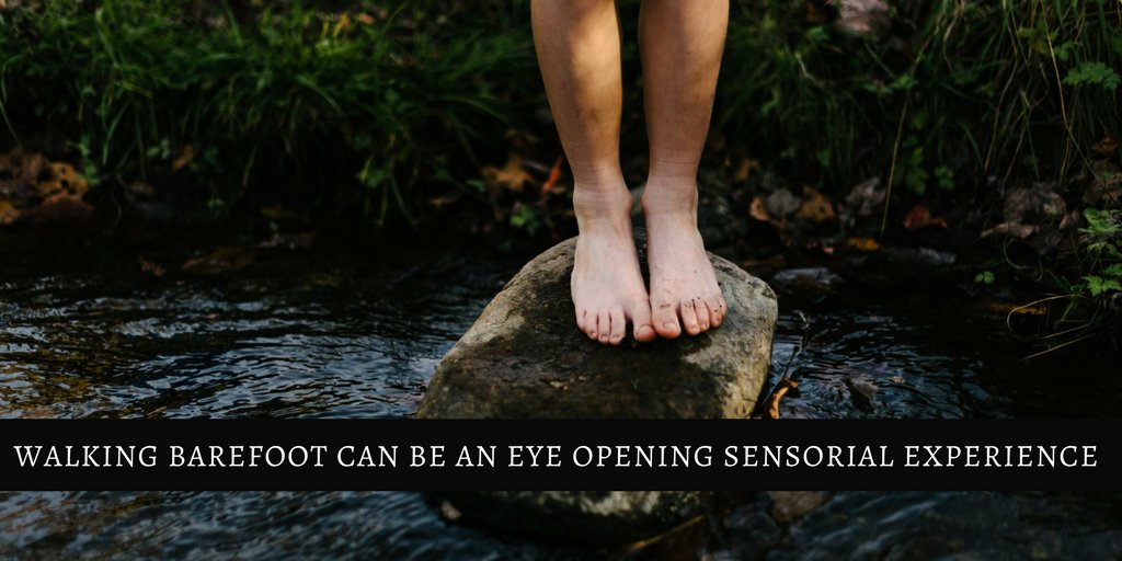 Can you go one day #withoutshoes? Walking barefoot is actually an amazing sensorial experience for kids as they get to feel and explore the different textures! 👣👣
