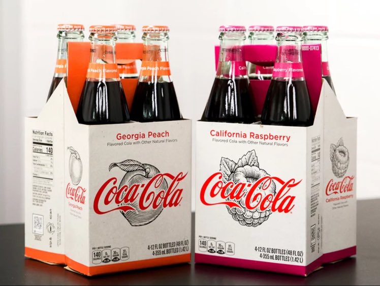 All_Things_New_'s tweet photo. Georgia Peach and California Raspberry Coke! 🇺🇸 @CocaCola #coke #georgiapeach #californiaraspberry #peachcoke #raspberrycoke #wellthisisnew https://t.co/9prr1Szscj
