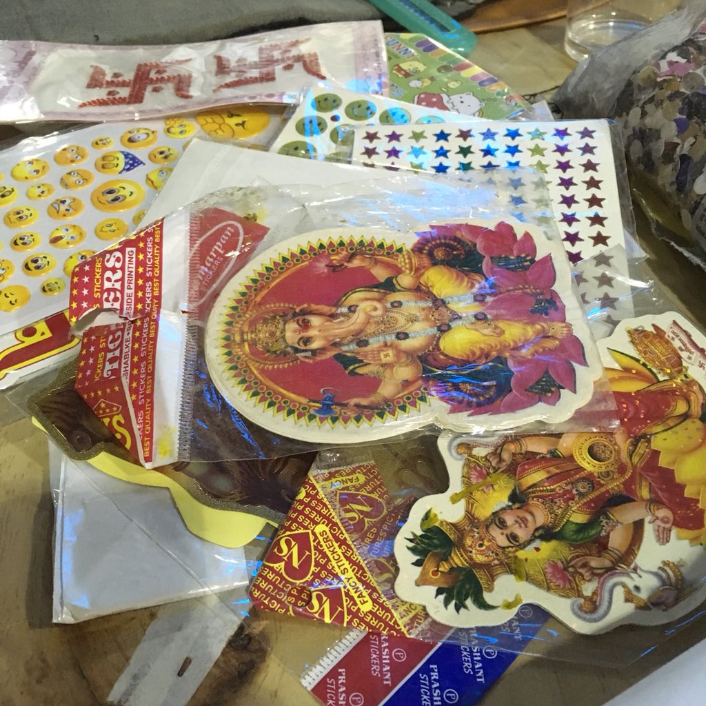 Salik Ansari’s work table @g39cardiff opens Friday, 6-9pm. #indiawales <a href="/WAICymruWales/">WAI Cymru Wales</a> <a href="/BCouncil_Wales/">British Council Wales</a>