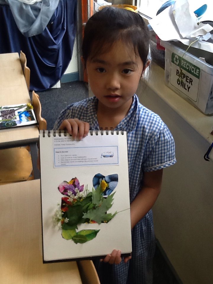 We used objects from the environment to create mood boards based on the work of Andy Goldsworthy <a href="/FoxfieldPrimary/">Foxfield Primary</a> #creative