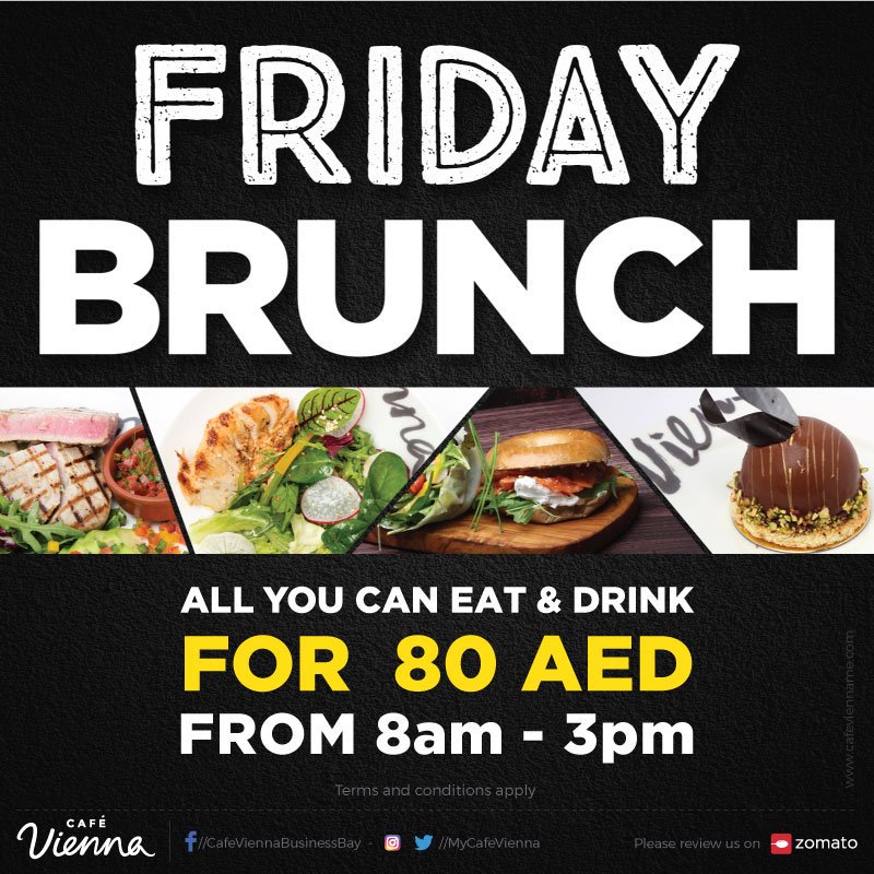 MyCafeVienna's tweet photo. Thank god it's Friday! Come over for a delicious Friday Brunch at Café Vienna!
#CafeVienna #MyCafeVienna #friday #weekend https://t.co/BXqgjuTvSF