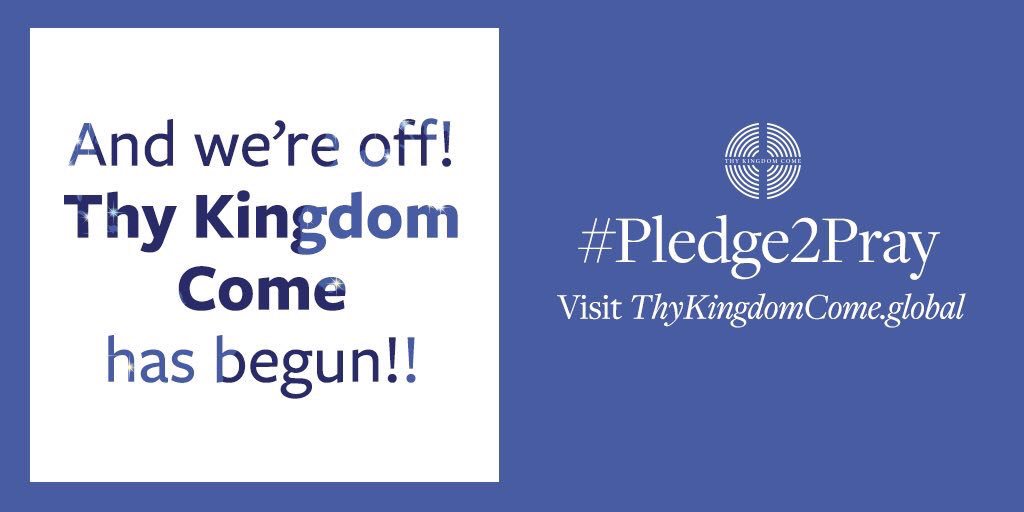 GavCalver's tweet photo. Delighted that today marks the start of 10 days of many of us praying as part of @thykingdom_come. So excited to dare to imagine what the impact could be on the planet as Christians all around it pray for those who don't yet know Jesus to come to know Him! #comeon #boom https://t.co/PsFaFefghl
