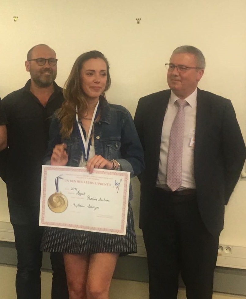 Remise des médailles du mercredi 9 mai 2018 à nos apprentis en prothèse dentaire.