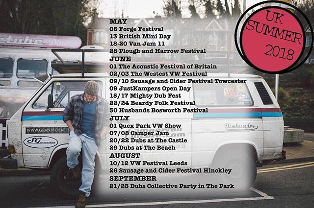 tomdibbmusic's tweet photo. More dates added to the Summer 18 Tour including #camperjam
 #camperjam2018 #vwshows #vw #vanlife https://t.co/Mdi3wGnBhC https://t.co/CVHbpwsKNM