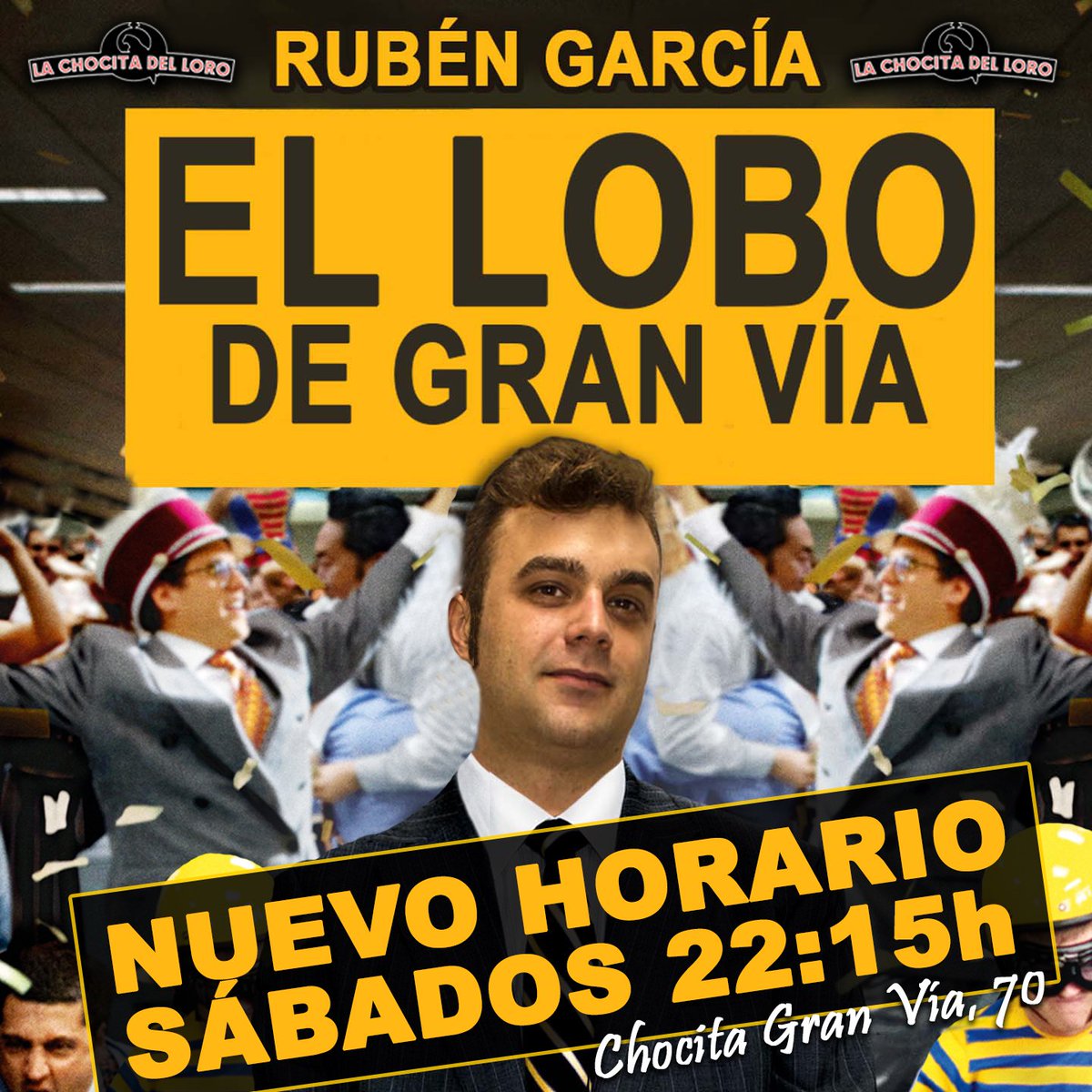 rubengarcia1983's tweet photo. SORTEO ENTRADITAS DOBLES
#Sabado @chocitadelloro 
@Granviademadrid #Madrid
SEGUIDORES que RT
https://t.co/yBvy3N4BnC https://t.co/G08fBPz8Xu