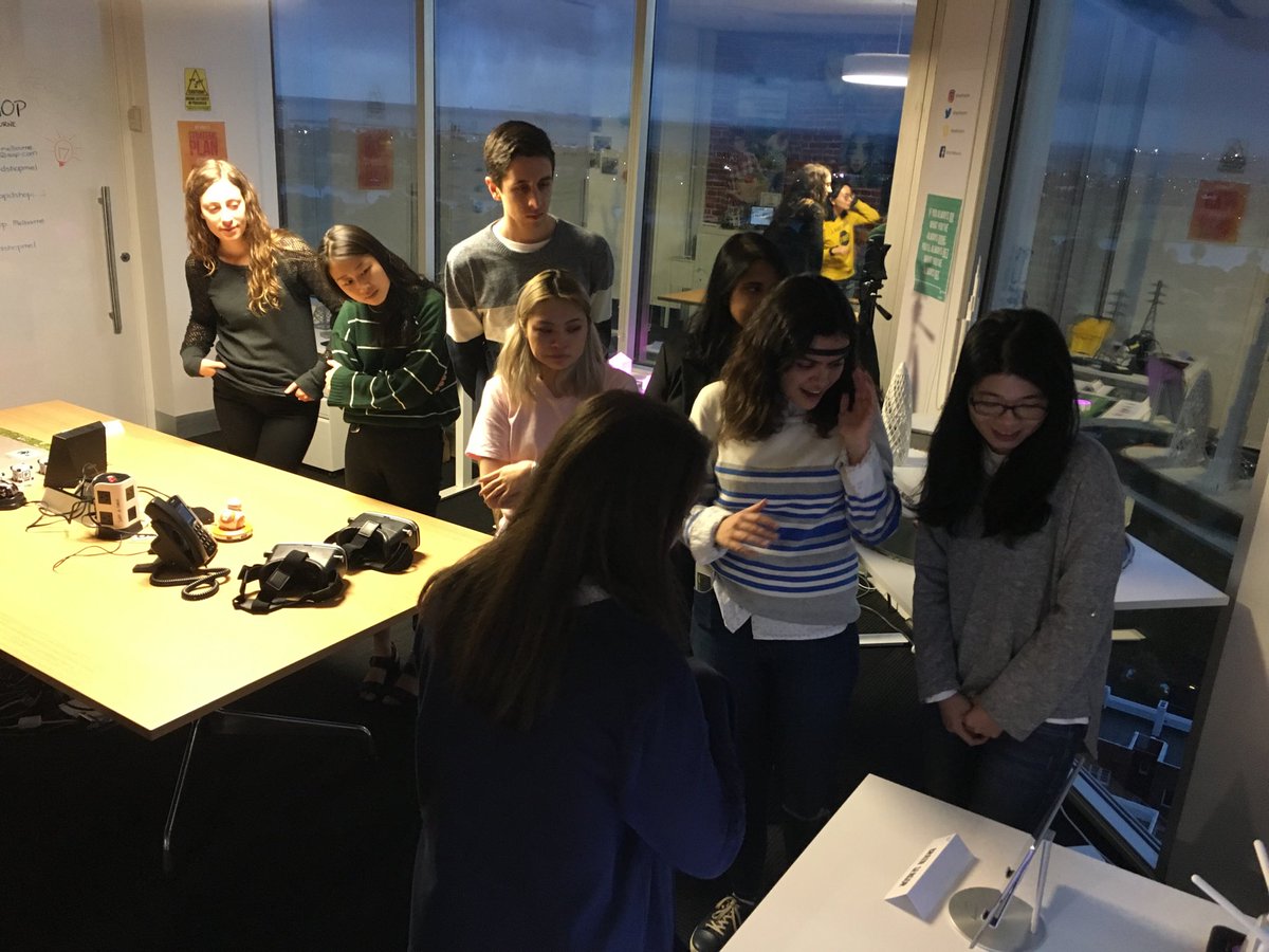 katribloom's tweet photo. Having fun in the D-shop with the Brain Sensor at #SAP event for CISSA and University of Melb https://t.co/mL3GnOsJ4U