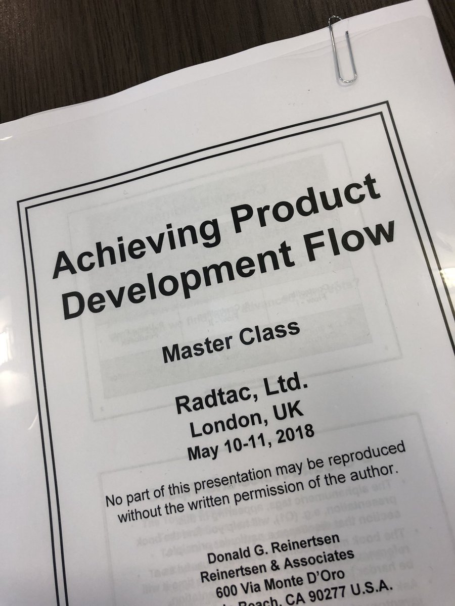 Adam_DXB10's tweet photo. 2 days with Don Reinertsen #masterclass #radtac https://t.co/CsNvZPATAc