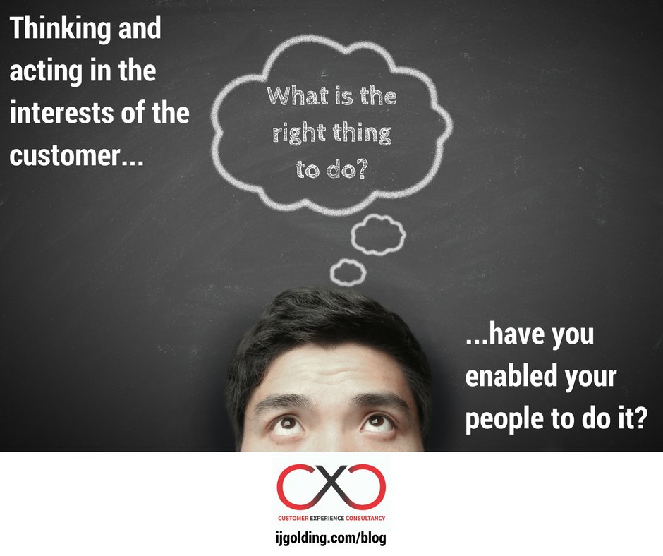 ryskfigenesis's tweet photo. Thinking and acting in the interests of the customer. Have you enabled your people to do it? Read my brand new blog post... https://t.co/viEJecvYaS #CX #CustomerWhat https://t.co/GeRWNFOOck