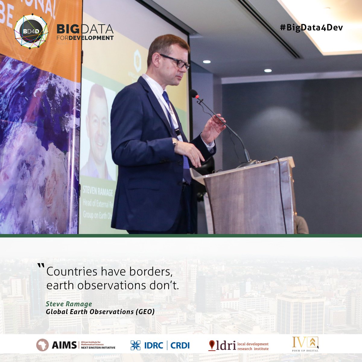 ldriafrica's tweet image. &quot;Countries have borders, earth observations don’t!!&quot; @Steven_Ramage #AfDataCube #BigData4Dev
