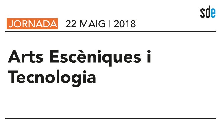 📣🔝 Ja pots inscriure't a la jornada d'arts escèniques i tecnologia organitzada amb <a href="/culturadigicat/">Cultura Digital</a>, <a href="/ttp_cat/">TTP</a> i l'Àrea d’Arts Escèniques de l'ICEC. Parlem de creació digital a les arts en viu amb la presència de grans professionals del sector! Més info a bit.ly/2I5U6wj