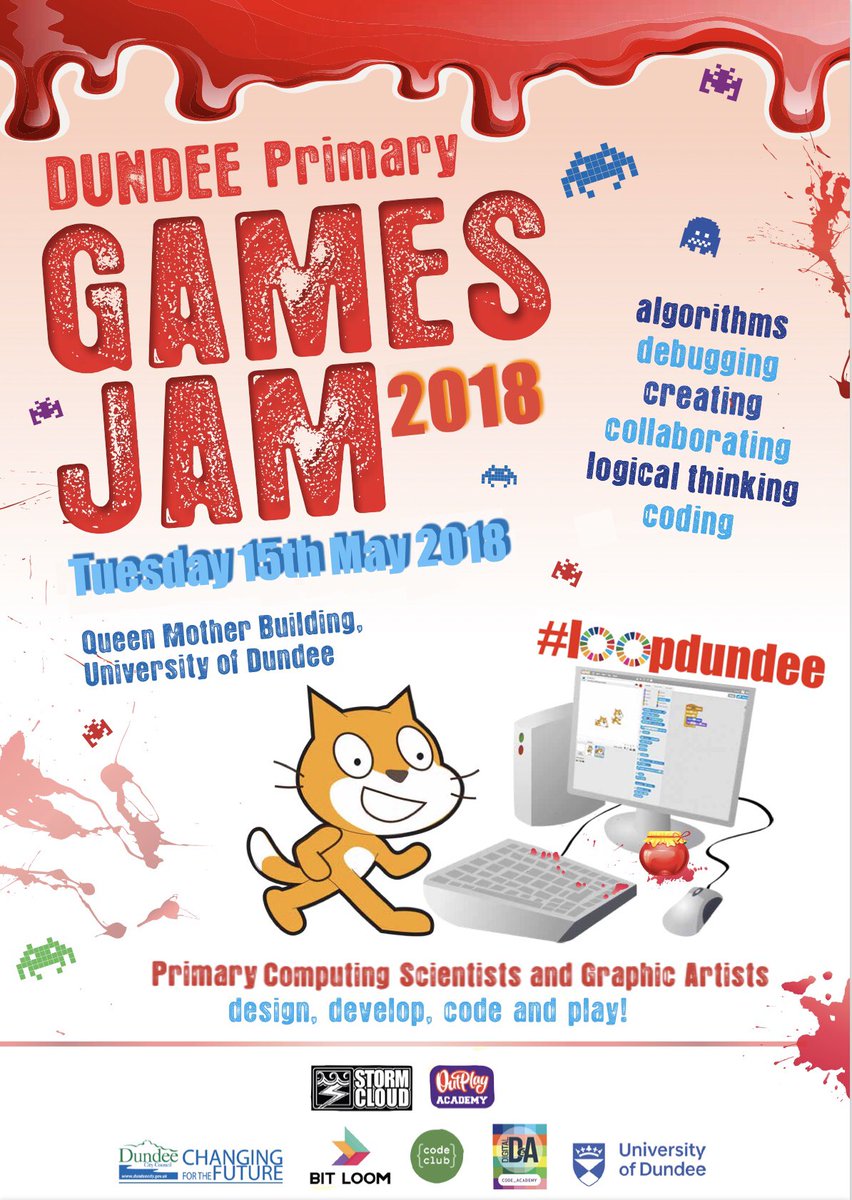 5 days until #Dundee primary schools come together for Games Jam 2018. Teams compete to design the best computer game they can whilst learning valuable programming &amp; design skills.Leaders from  digital industry will present &amp; judge #loopdundee #5sleeps #DigiLearnScot 💻5️⃣
