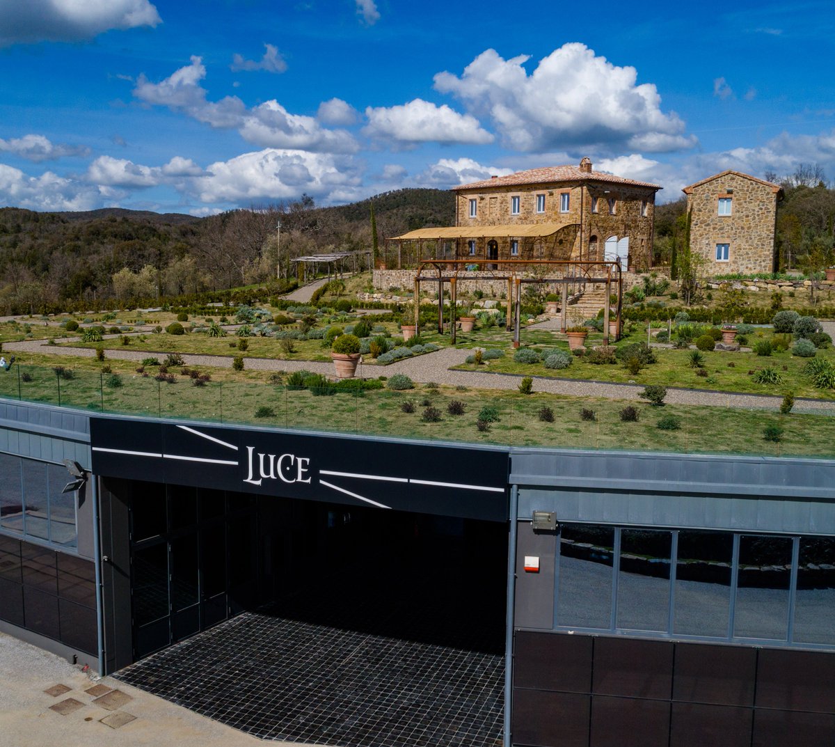 The new #TenutaLuce’s #Cellar, perfectly inserted in the land of #Montalcino and keeper of an elegant and precious gift, Luce. #LuceDellaVite #LuceLovers