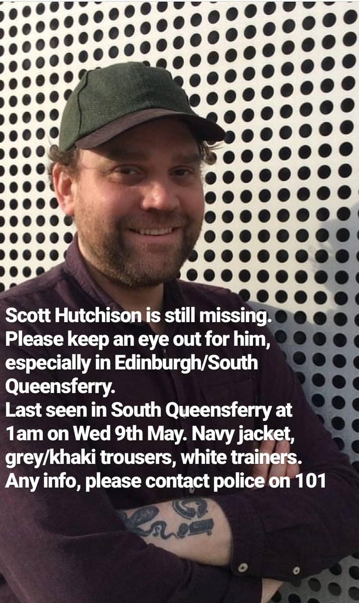 LP_Glasgow's tweet photo. Scott is still missing. Please share his picture everywhere and keep him in your thoughts. 

Scott, you've been my hero since I was 13 and it's been a blessing to call you a pal these last few years. Please come home, you are loved and missed immensely. 

Call 101 with any info https://t.co/d7rl8cMd1Y