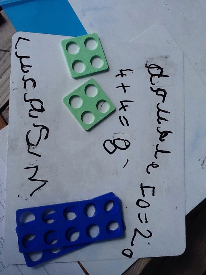 uptonclassrb17's tweet photo. Double trouble! Both Lucas's finding doubles using numicon in the sunshine 😆😎 https://t.co/gG1tvdLoz1