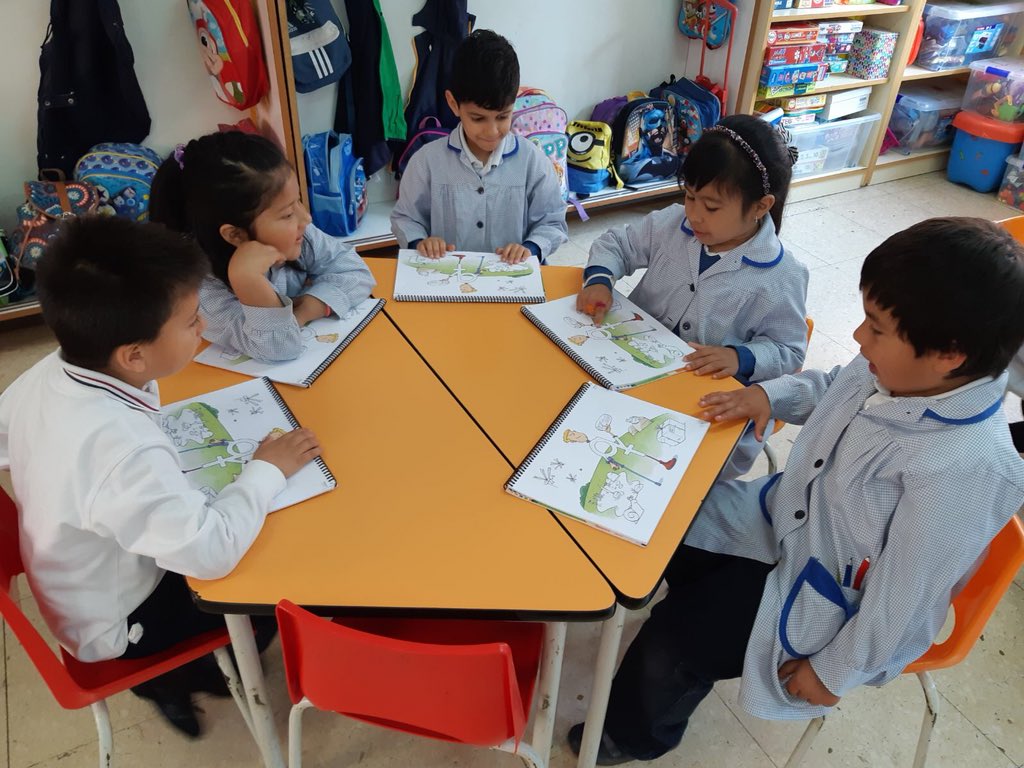 Los alumnos de 5 años, los mejores profesores para sus compañeros.    #Aprendizajecooperativo.