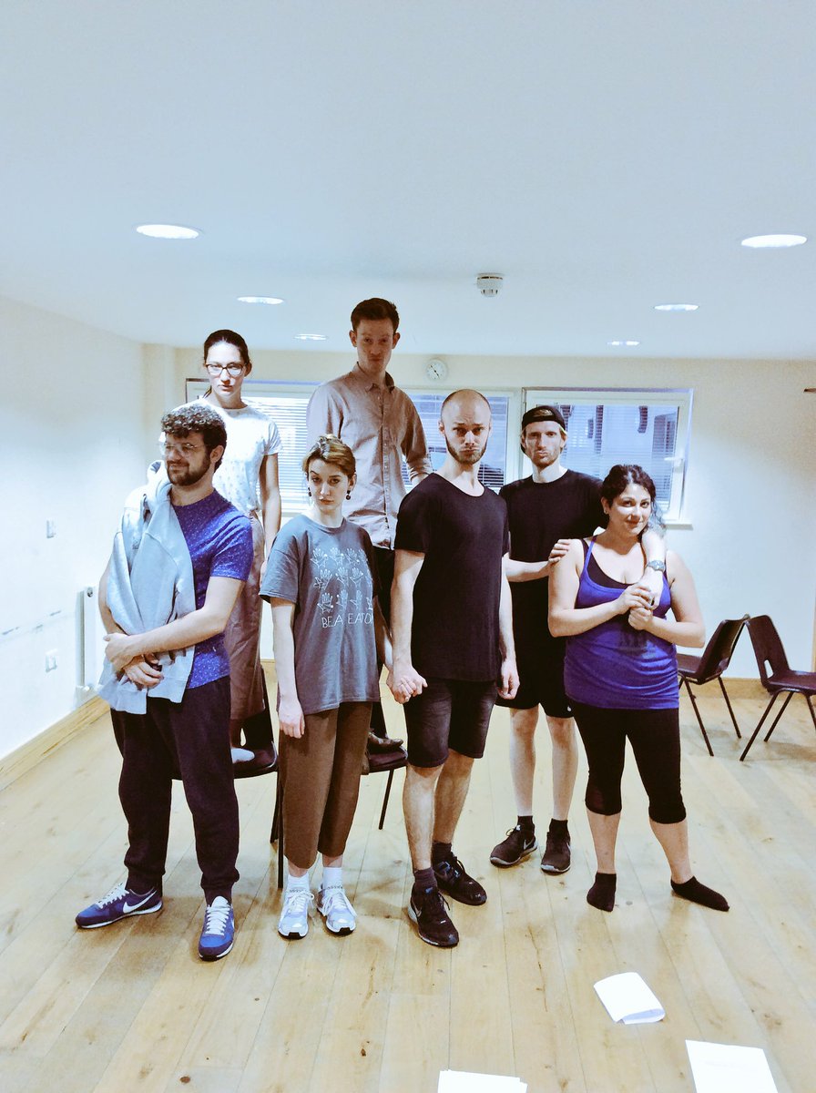 The cast of #MakingWaves giving it full out #BlueSteel 💋#throwbackthursday to our rehearsal process for <a href="/CamdenFringe/">Camden Fringe</a> 2017 🎭 We loved producing <a href="/dj_pianist/">Daniel J. Cartwright</a> &amp; @Tom_Brassington gorgeous song-cycle ❤️ #beyondthehillside