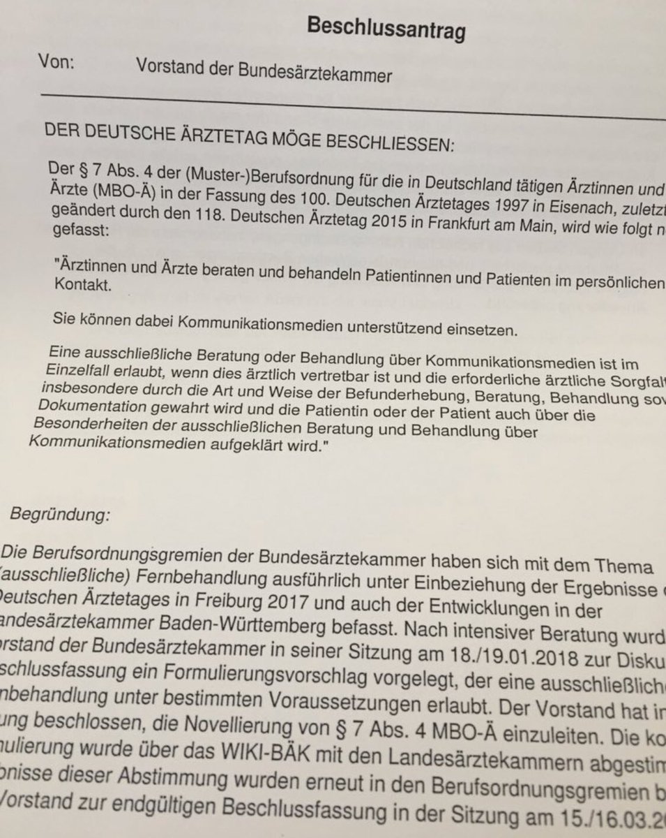 kallaene's tweet photo. Revolution - Das #Fernbehandlungsverbot ist gekippt #digitalhealth #VdigGeV https://t.co/X1V8bi5fKZ