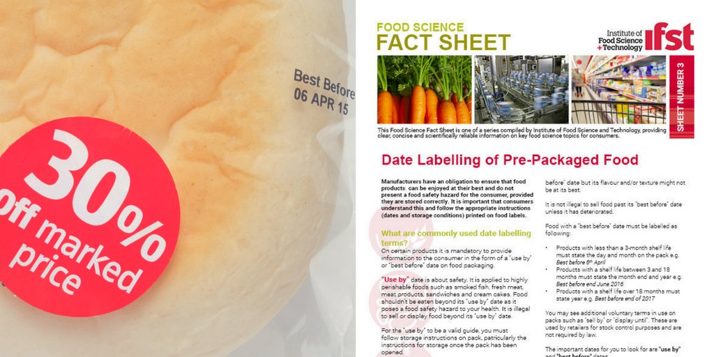 ifstnews's tweet image. Have you read our latest Food Science Fact Sheet on Date Labelling of Pre-Packaged Fodod ifst.org/sites/default/… #datelabelling #foodsafety