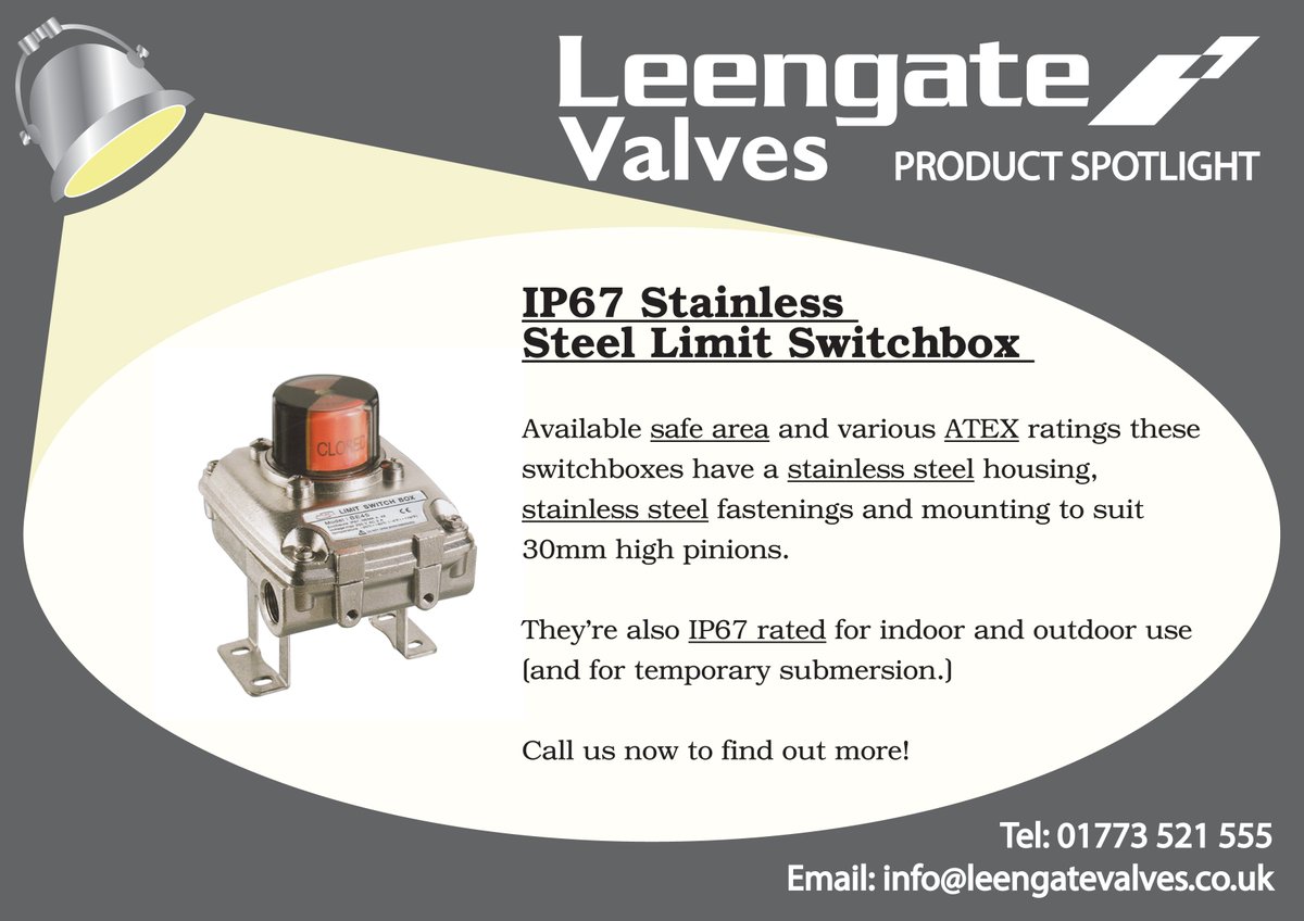 LeengateValves's tweet image. We're kicking off our Thursday with a #leengateproductspotlight! Here are our #stainlesssteel #switchboxes from page 66 - but remember: we don't just offer what you see in our catalogue; we can offer a multitude if variations! #whateveryouneed #spotlight #productspotlight #valves