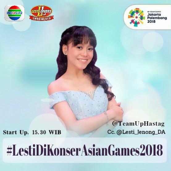 semangat buat sore ini cantik...
#LestiDiKonserAsianGames2018