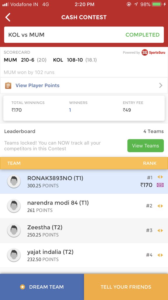 ViratKohli_007's tweet photo. #KOLvsMUM Yess Our #BlogTeam Rocked Again 😍❤️ ‘’EVERYONE MUST HAVE WON’’ Congratulations Everyone Those Who Won With #BlogTeam Plzz Post Winnings 😍❤️ #IPL #Dream11 #NBA #MIvsKKR #SRHvsKXIP ( Blog Link - https://t.co/TC6NTFVAqk ) https://t.co/zdpVqOsHX3