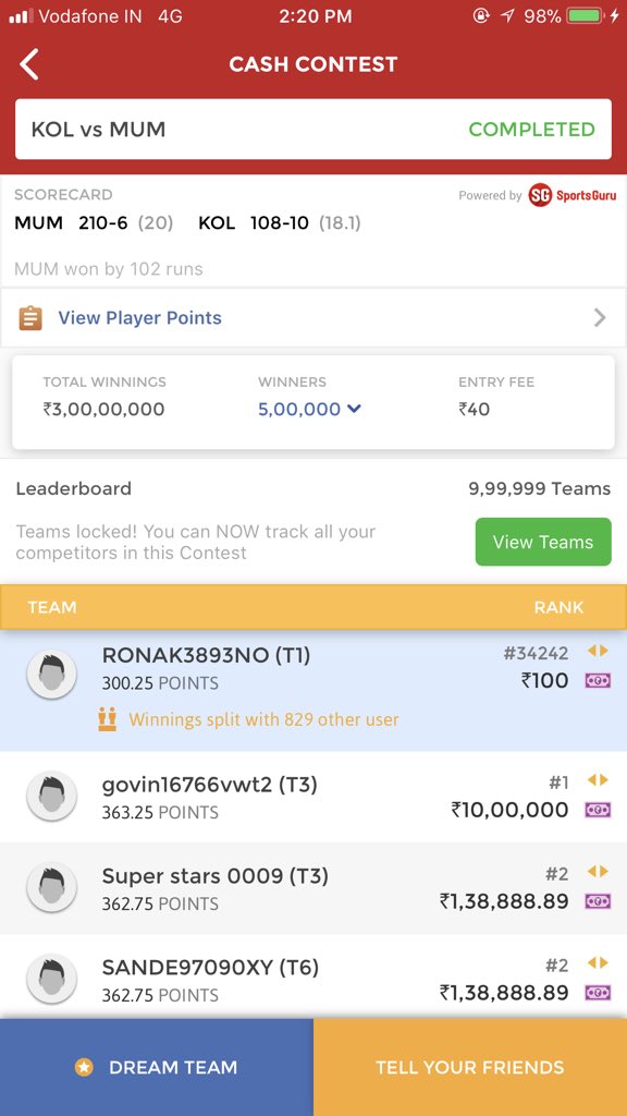 ViratKohli_007's tweet photo. #KOLvsMUM Yess Our #BlogTeam Rocked Again 😍❤️ ‘’EVERYONE MUST HAVE WON’’ Congratulations Everyone Those Who Won With #BlogTeam Plzz Post Winnings 😍❤️ #IPL #Dream11 #NBA #MIvsKKR #SRHvsKXIP ( Blog Link - https://t.co/TC6NTFVAqk ) https://t.co/zdpVqOsHX3
