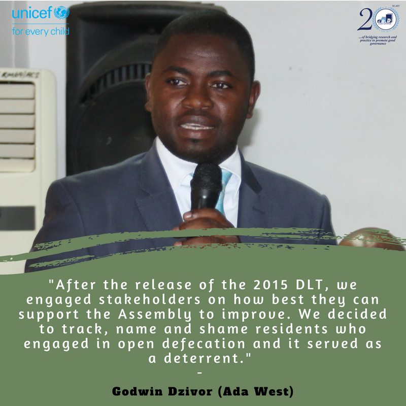 CDDGha's tweet image. DLT Change Stories: 
This 👇 is what Ada West did to curb open defecation in the District which was affecting their scores on the District League Table. #SameChances #Data4Development