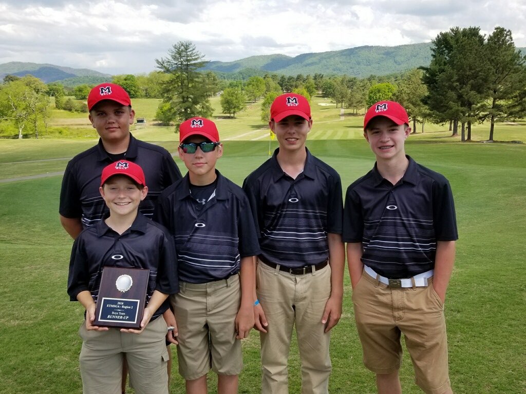 JSE_EasterlyB's tweet photo. Congrats!! MJHS Boys Golf Team finished in second at the Region II Middle School Golf Tournament. #rebelsgolf @mjhsrebels https://t.co/Xo6zHcTcBc