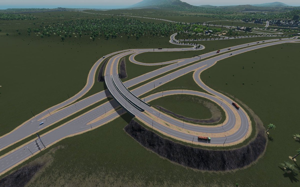 Cities Skylinesで作った街とか道路とか