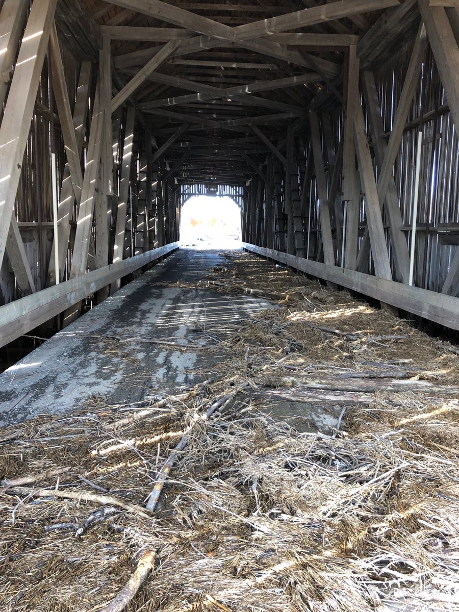 It’s messy.....but the water is now out of the Darlings Island bridge
#coveredbridges #NBFlood2018