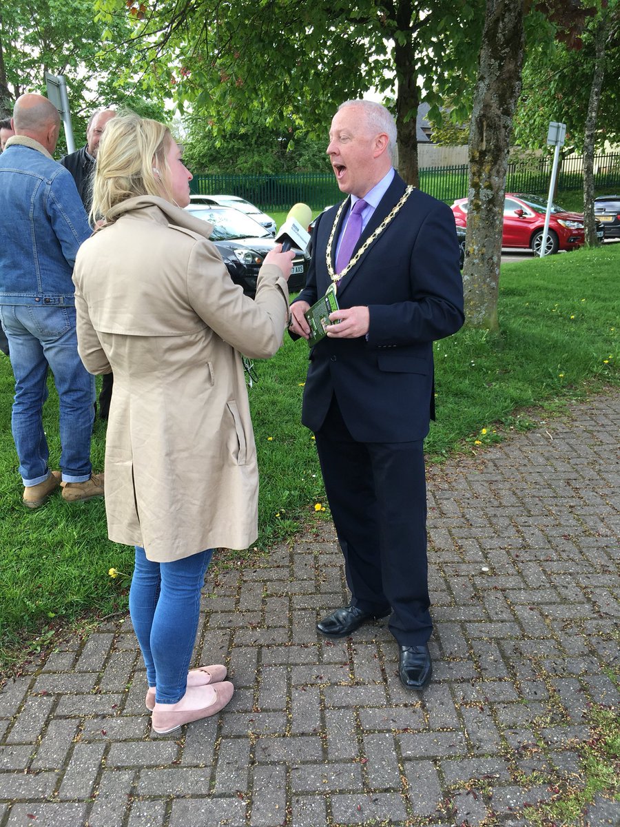 VisitDeanWye's tweet photo. The Mayor of Coleford, Nick Penny, talks to @BBCGlos about the new Hidden Heritage app and what you can discover as you follow the trail #deanwye #forestofdean #coleford2018 #forestersforest https://t.co/CHc0q9y7AE
