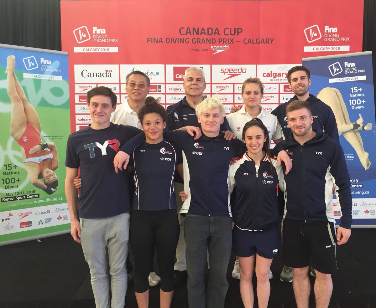 PorcuNoel's tweet photo. Grand Prix FINA de Calgary (CAN) : début de la compétition aujourd’hui !! Bonne chance à tous !! https://t.co/gxquIFbyPj