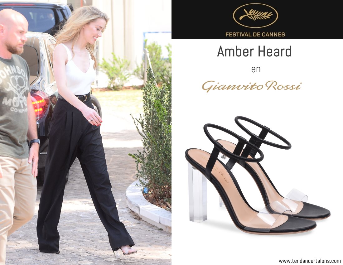 #FestivalDeCannes #AmberHeard #model #shoes #heels <a href="/Gianvito_Rossi/">Gianvito Rossi</a> #Cannes18