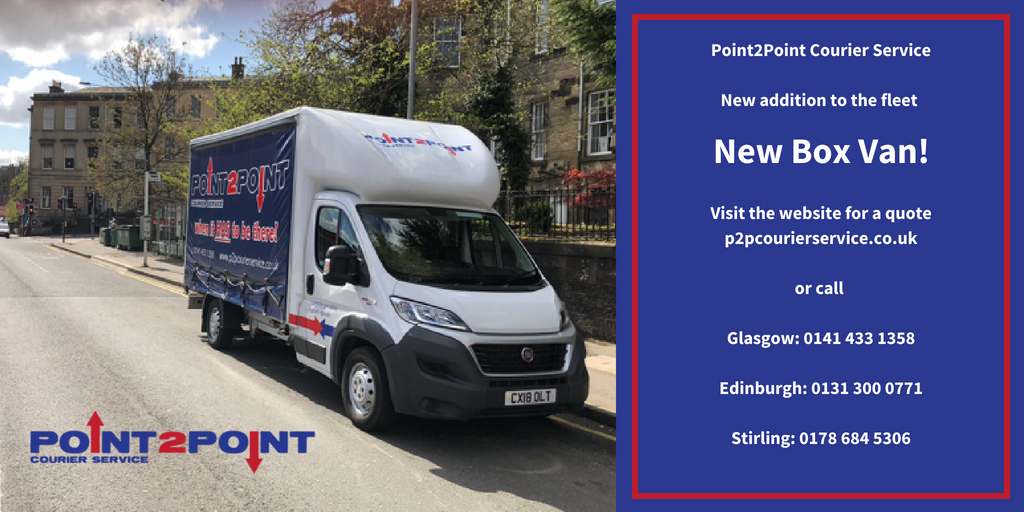 p2p_couriers's tweet photo. Point2Point Courier Service is proud to announce a new Box Van to our UK #fleetnetwork capability. Visit the website for a quote https://t.co/roY1PgpWEo or call
Glasgow: 0141 433 1358 Edinburgh: 0131 300 0771 Stirling: 0178 684 5306 https://t.co/ZJ73HW3MI8