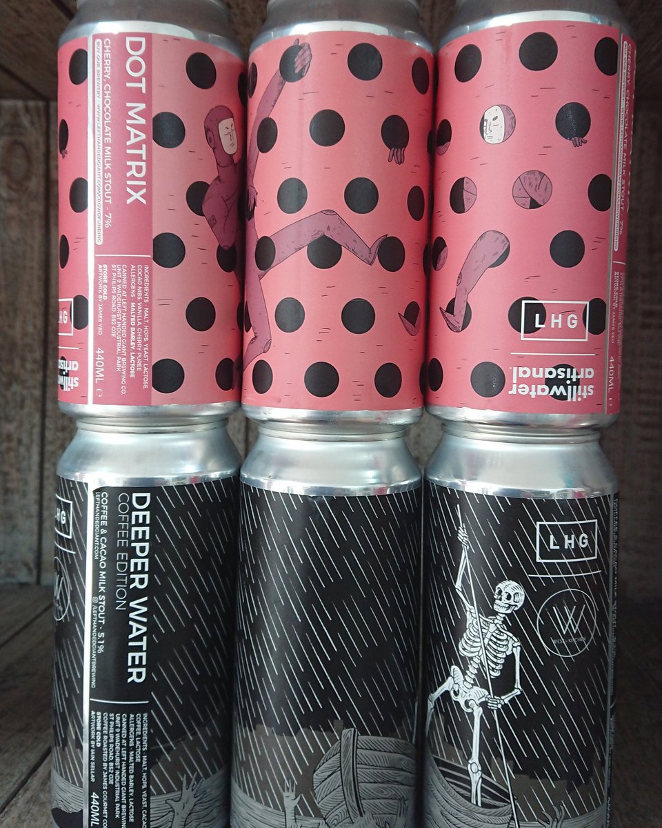 two_brew's tweet photo. New Beers Day!
And its Left Handed Giant kicking off with not one, but TWO Stout BREWS!
Dot Matrix - 7% Cherry, Chocolate Milk Stout.
Deeper Water - 5.1% Coffee Edition
#Cheers #newbeersday #colchester #bottleshop #craftbeer #stout #deeperwater #dotmatrix https://t.co/w4p69oU06e